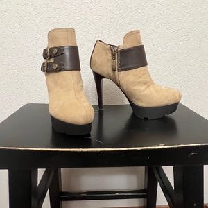 Guess Suede and Leather Booties